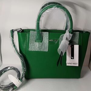 Nine West Emerald Green Satchel Bag